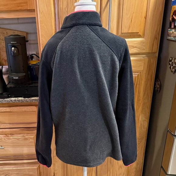 Columbia Mount Canyon Fleece Pullover Women’s Large Black/Gray Snap EUC - Picture 3 of 8